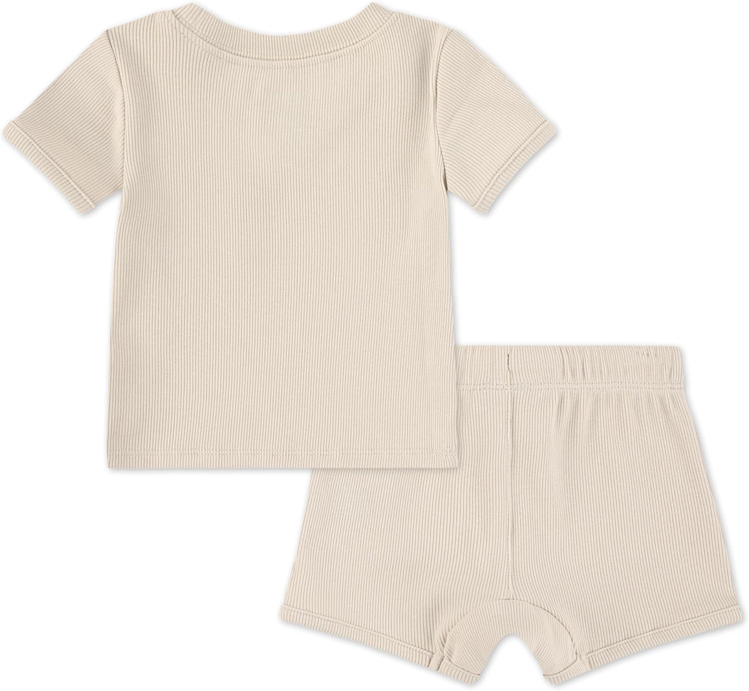 Hurley baby-boys And Toddler Rib Knit T-shirt and Shorts 2-piece Outfit Set - Image 2