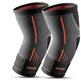 APOYO Elbow Brace for Tendonitis and Tennis Elbow, (Pair) Compression Sleeve for Arthritis, Workouts, Reduce Joint Pain During Fitness Activity (X-Large)
