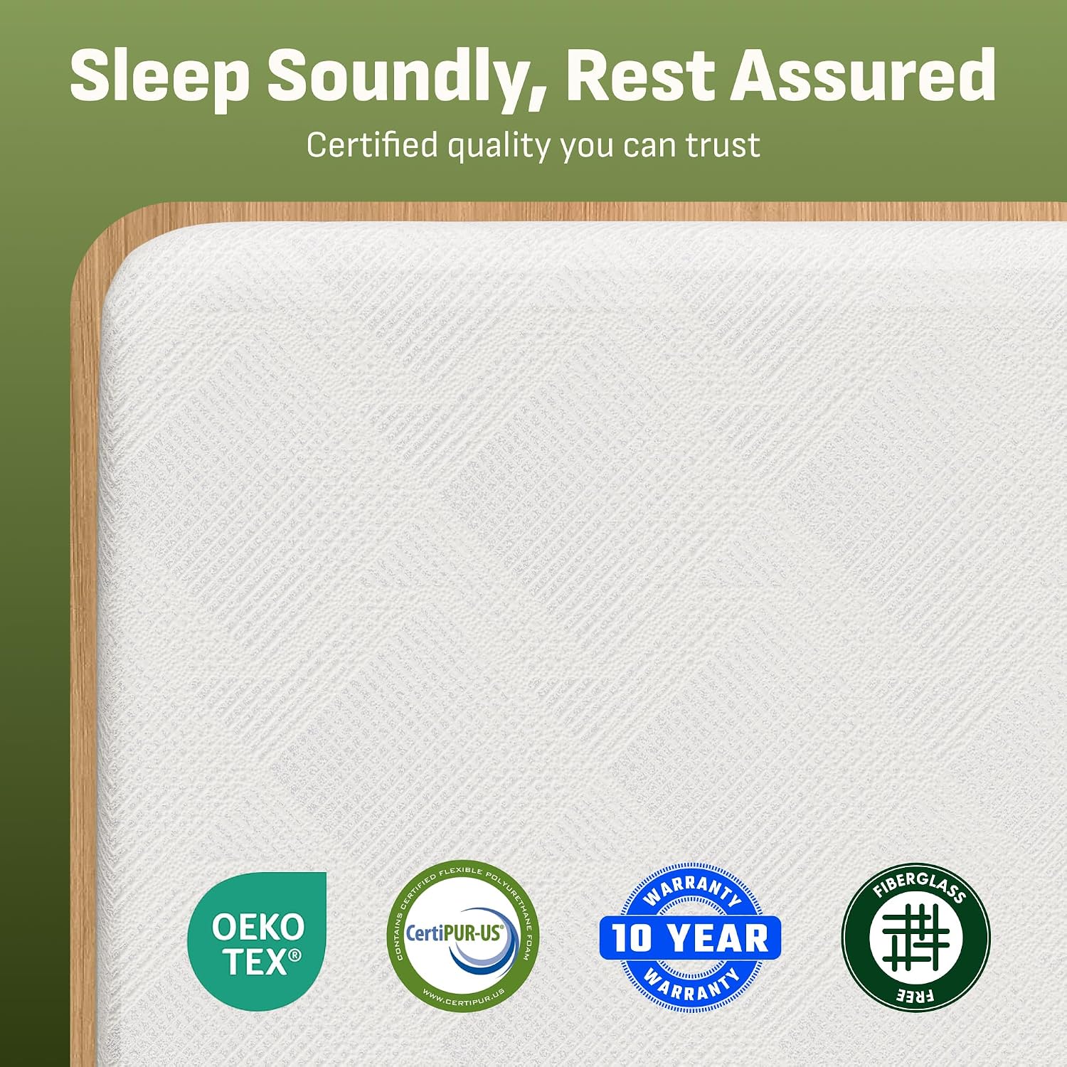Softa 10 Inch Queen Cooling Gel Memory Foam Mattress, Breathable Bamboo Cover, Fiberglass Free, Green Tea Support Foam, Medium Firm Feel for Pressure Relief, CertiPUR-US Certified, Mattress in a Box