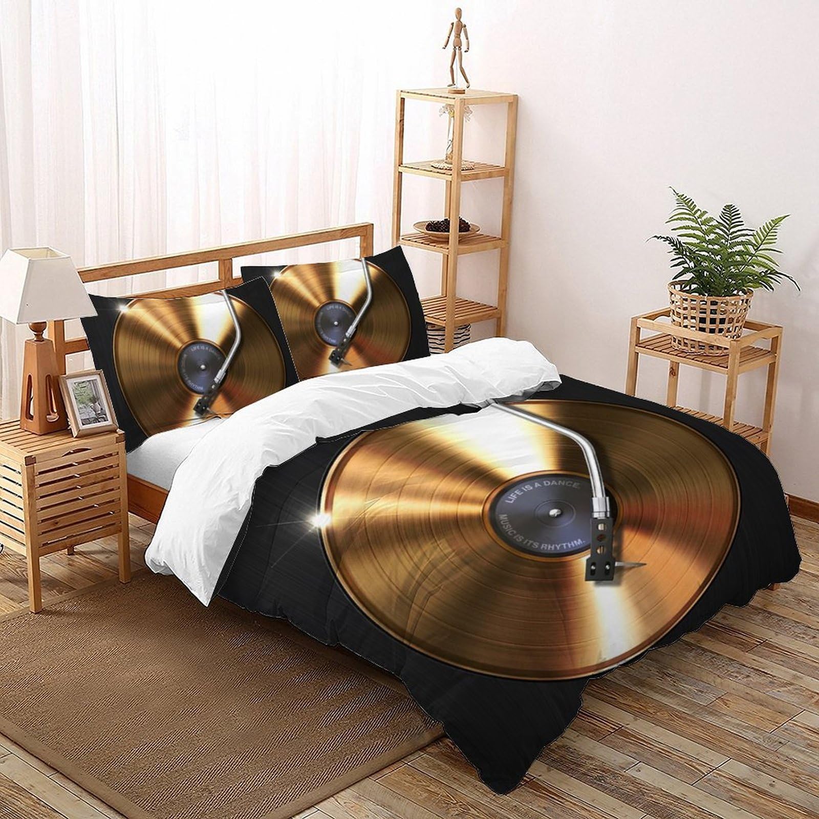 Housse de couette enfant 3D 200x200cm douce avec 2 taies d'oreiller