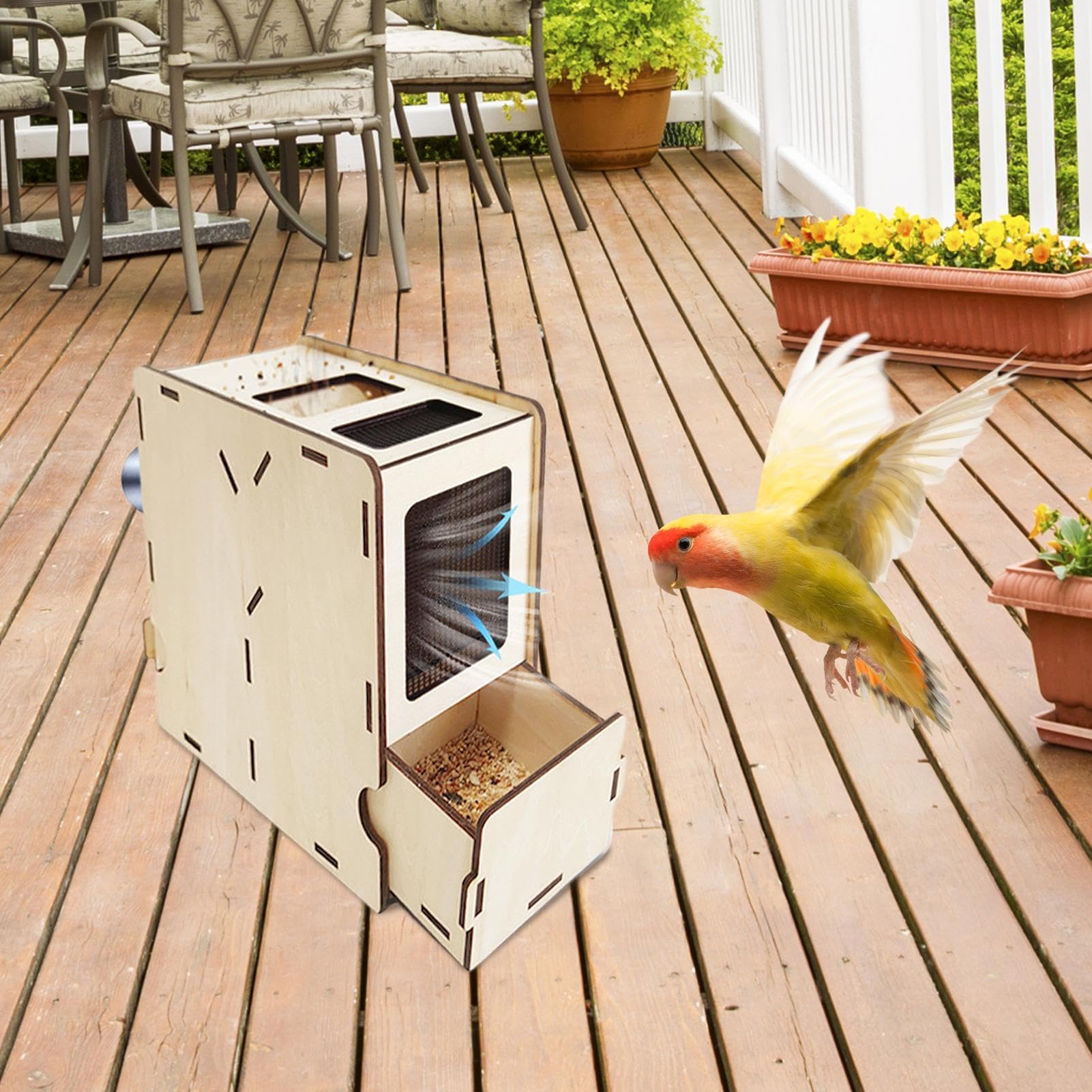Effizientes Getreide Winnower Maschine, Spreu Blasmaschine, Praktisches Vogelfuttergebläse 22x9x18cm, Effiziente Getreidewinnower Maschine zum Reinigen von Vogelfutter und Trennen von Spreu von
