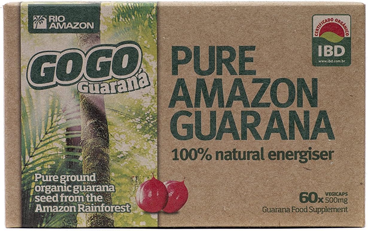 Organic Guaranรก 500mg (1, 60 vcaps)