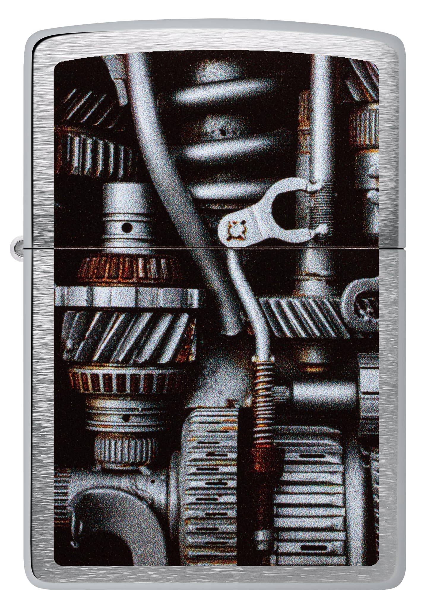Encendedor Zippo a prueba de viento Brushed Chrome Recargable Reutilizable Caja regalo