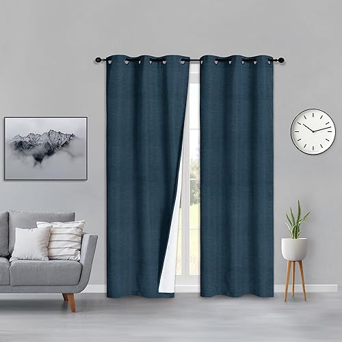 Cortinas opacas para sala de estar, 1 panel, cortinas opacas para dormitorio, cortinas para sala. Cortinas de 84 pulgadas de largo. Cortina para