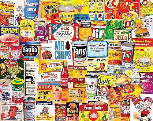 White Mountain Puzzles Foods We Loved - Rompecabezas de 1000 piezas