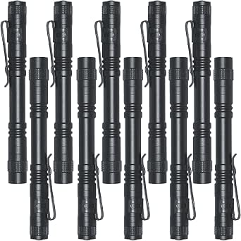 Beieverluck 10 Pack Mini Flashlights - Ultra Bright AAA Pen Lights With Clip, Tactical Pocket Flashlight For Camping, Emergency, Gifts - View #9