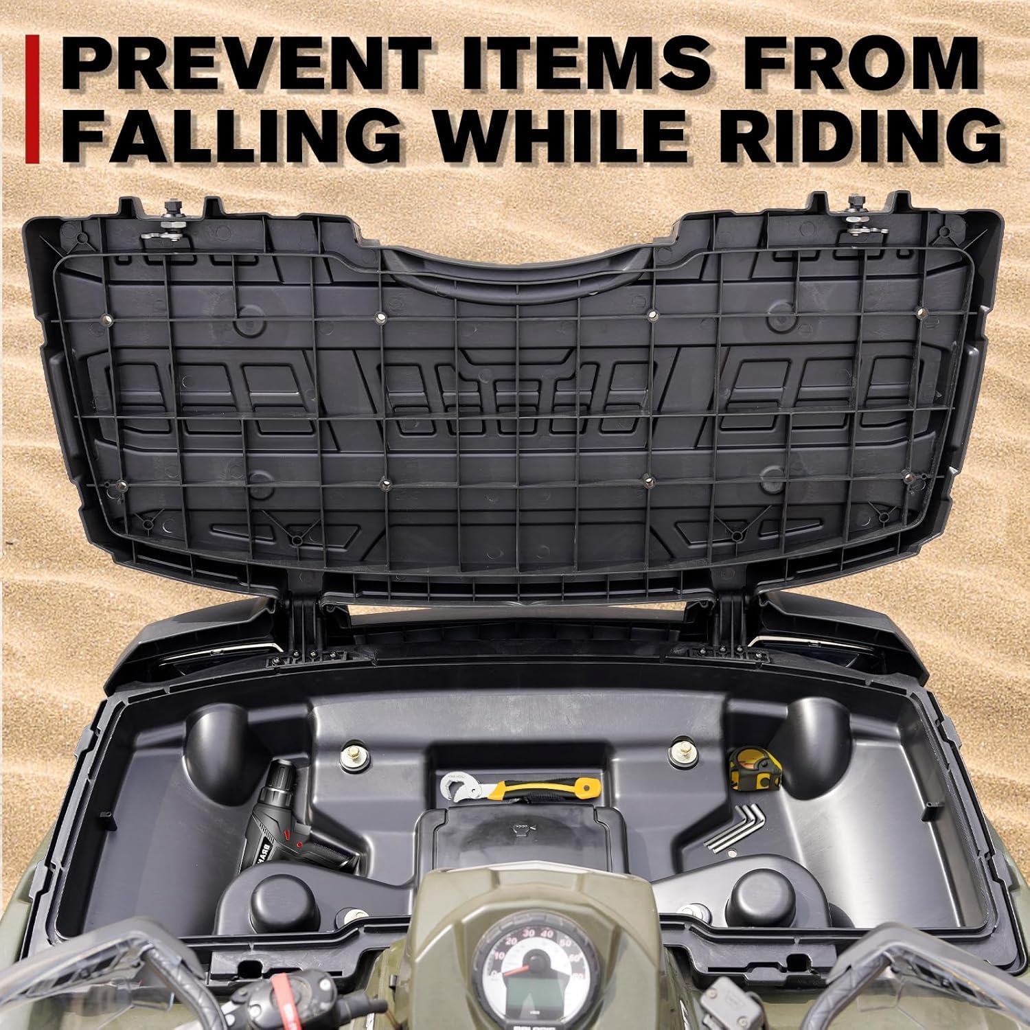 A & UTV PRO Front Cover & Lower Storage Box Kit for 2005-2010 Polaris Sportsman 400 450 500 600 700 800 Accessories, Replace OEM # 2633162, 2633157, 2633355-070, 2203484, 2PCS