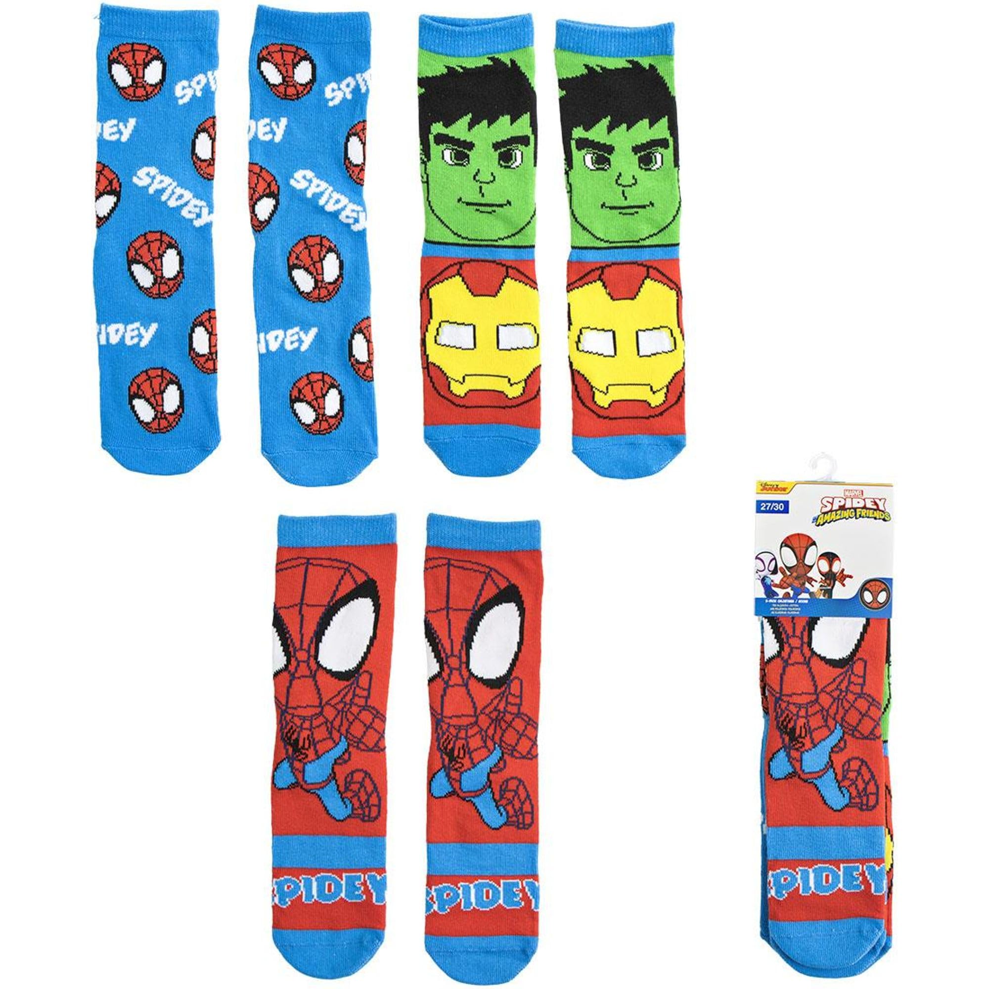 CERDÁ LIFE'S LITTLE MOMENTS Unisex Kid's Pack Calcetines 3 Piezas, 3 Spidey Socks, 23-26
