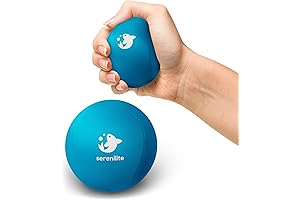 Serenilite Blue Stress Ball: Squeeze Away Stress and Boost Grip Strength