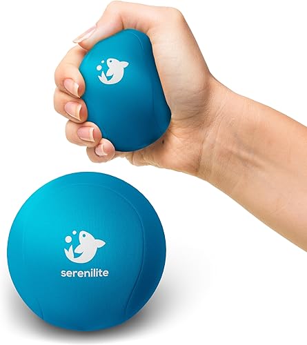 Serenilite Bolas de estrés para adultos, pelota de apretar para terapia de manos, pelota antiestrés, ejercitadores de mano para terapia y