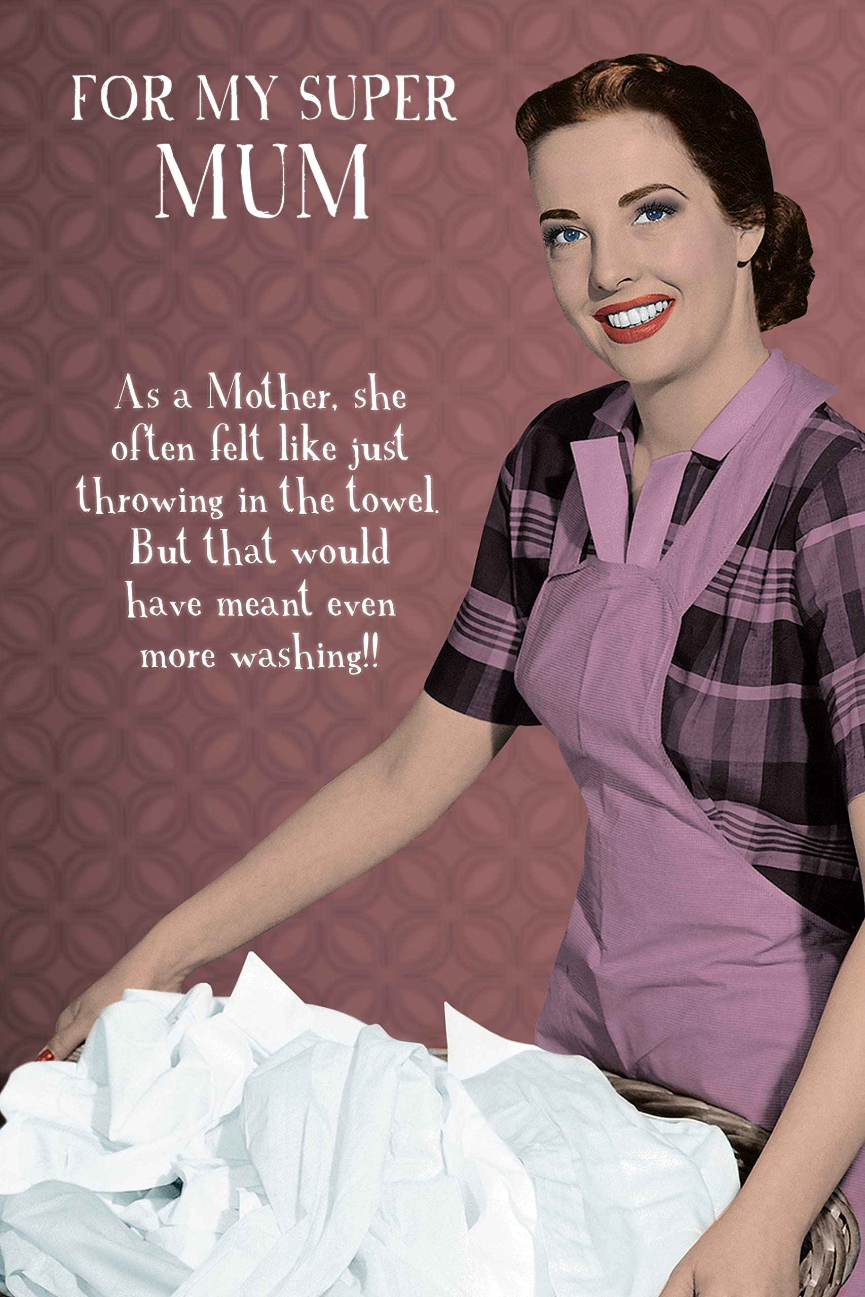 Emotional Rescue Funny Mother's Day Card Mum, For My Super Mum… Mothers Day Card, MultiColoured