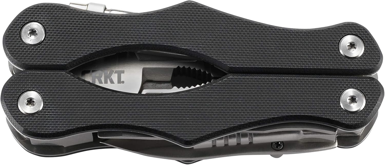 Exclusive Discount 🔥 CRKT Technician Folding Pocket Multitool: Heavy Duty Stainless Steel EDC Utility Multi-Tool with Pliers, Knife, Chisel Scraper, Bit Driver, and More 9201