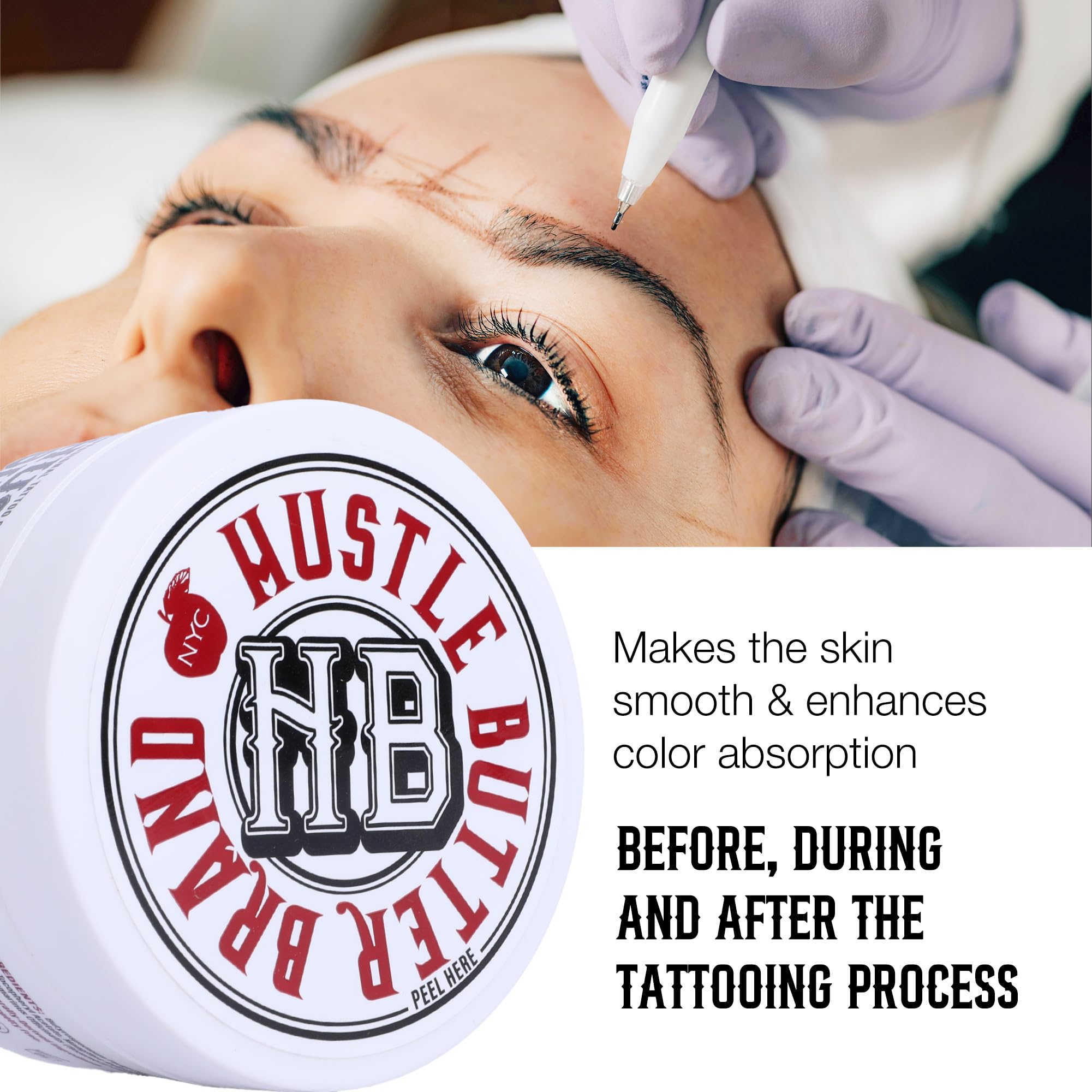 TATTOO HUSTLE BUTTER DELUXE ORIGINAL – 2x150ml crema vegana para el cuidado del tatuaje con ingredientes naturales como mango, papaya y manteca de karité, favorece la curación, reduce rojeces