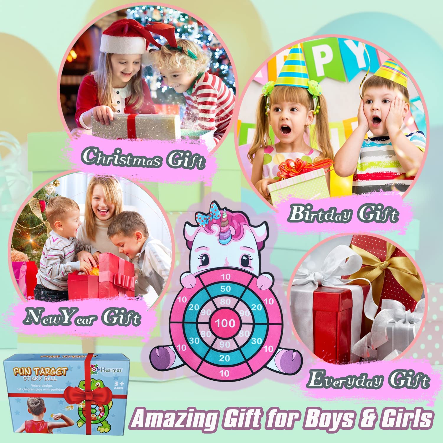 Bersaglio Pieghevole In Velcro Per Bambini - Con 20 Palline, 2 Ganci E Zaino, Doppia Faccia Con Lavagna, Ideale Per Esterni - Foto 9