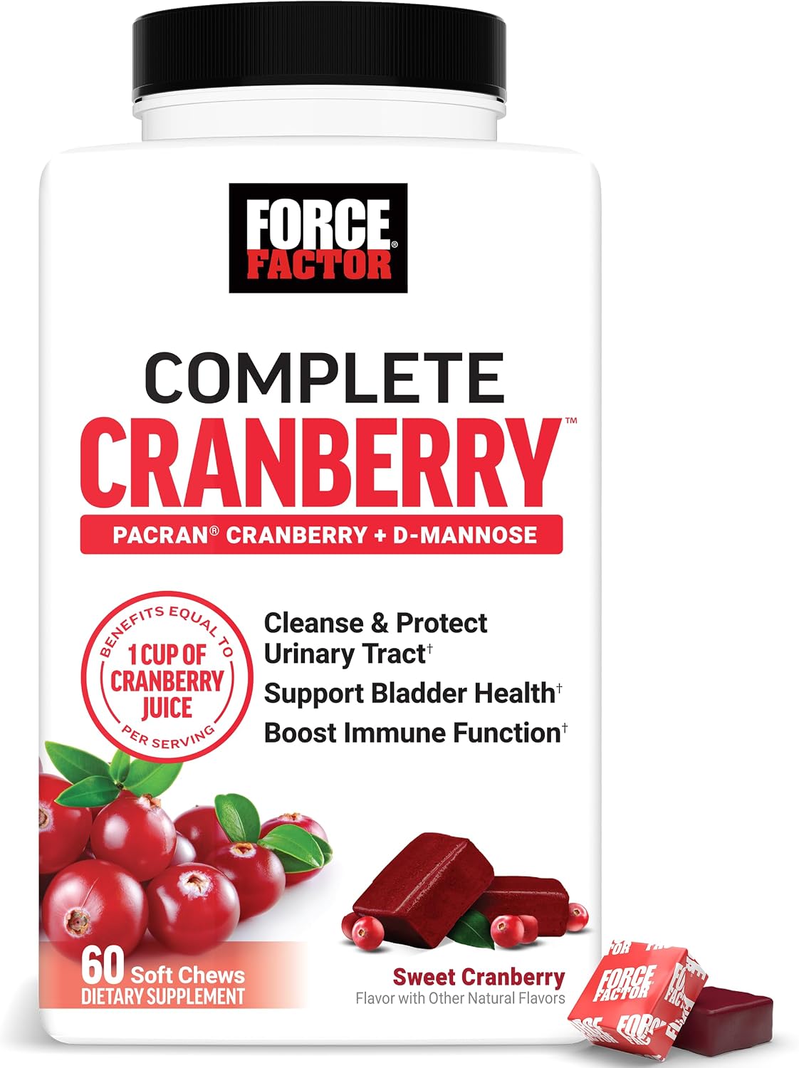 Force Factor Complete Cranberry Supplement with D Mannose