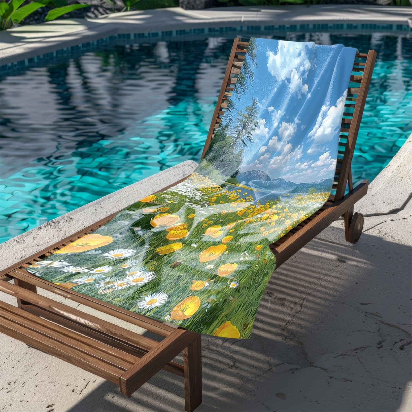 Tapis de Plage XXL Anti Sable Bleu Serviette Piscine Adulte,Natte De Plage Pliable, Voyage Accessoires De Plage Camping,Serviette de Bain Personnalisée
