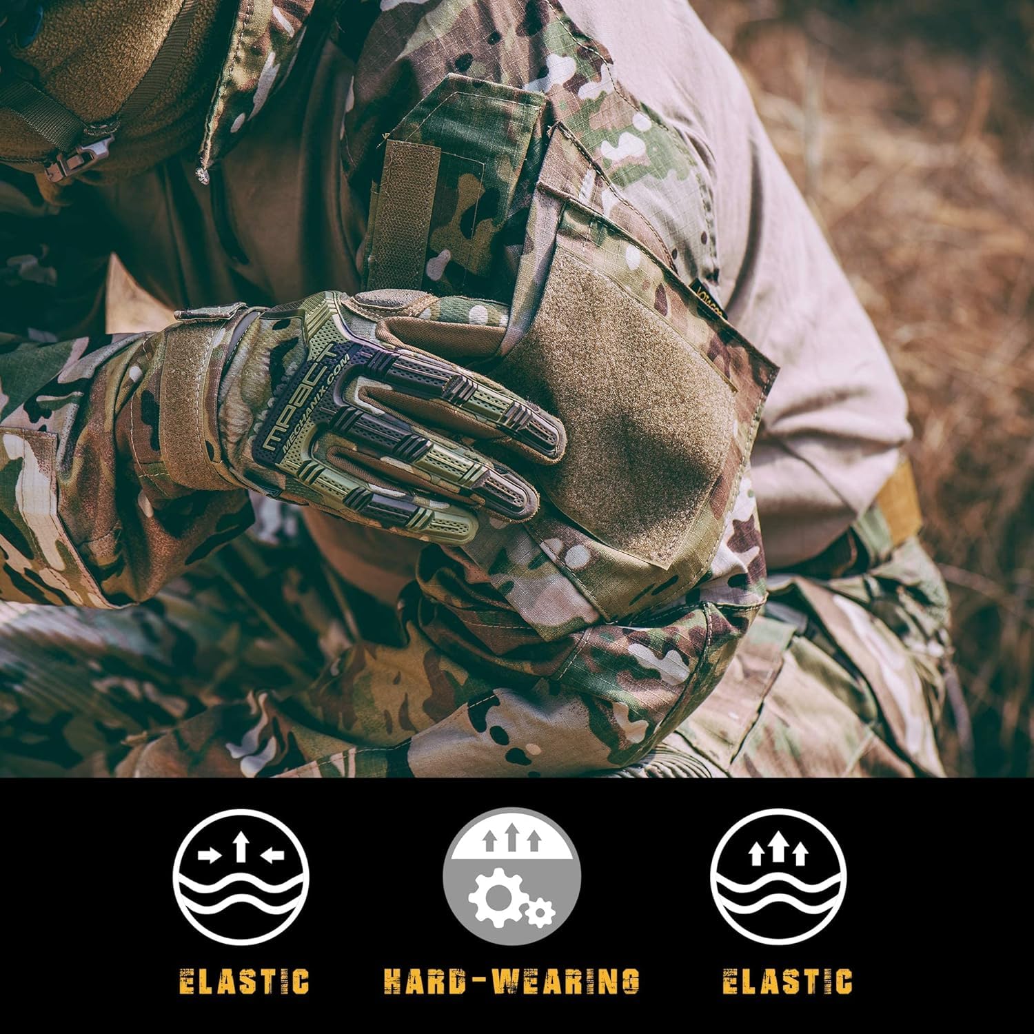 YEVHEV Taktischer Anzug für Herren, Hemd und Hose mit Knieschützern und Ellbogenschützern, für Outdoor-Aktivitäten, ohne Gürtel