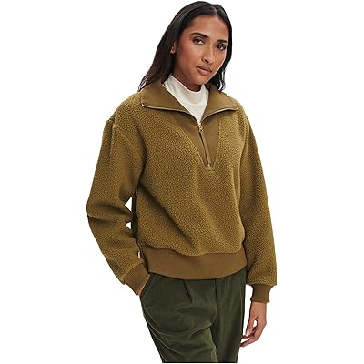 Varley Jaylin 1/2 Zip Fleece olive leaf