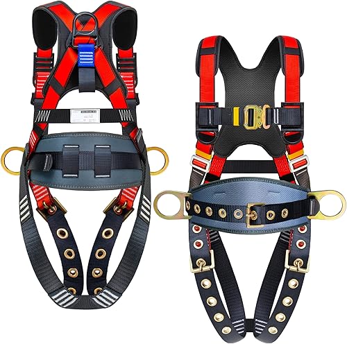 Arneses de seguridad para detención de caídas, protección de cuerpo completo, arnés de construcción Arnés de ajuste de 5 puntos Arnés de ajuste