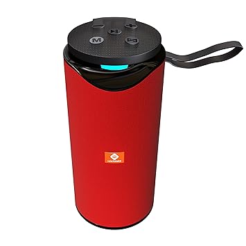 MAKPOWER Beat Box 10W Bluetooth Speaker - Wireless, Portable, Premium Bass, 4 Hours Playtime, Built-in Mic, TF/USB Support - Perfect for Outdoor, Home, Travel & Parties (Red)