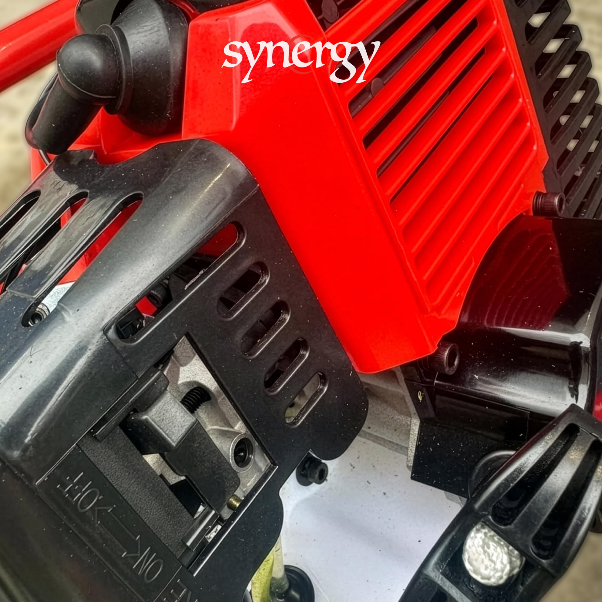Synergy Desbrozadora de Ruedas Gasolina 52cc 2CV – Motor 2 Tiempos – Modelo Pro Wheels – Cabezal de Hilo y Cabezal de Corte para maleza