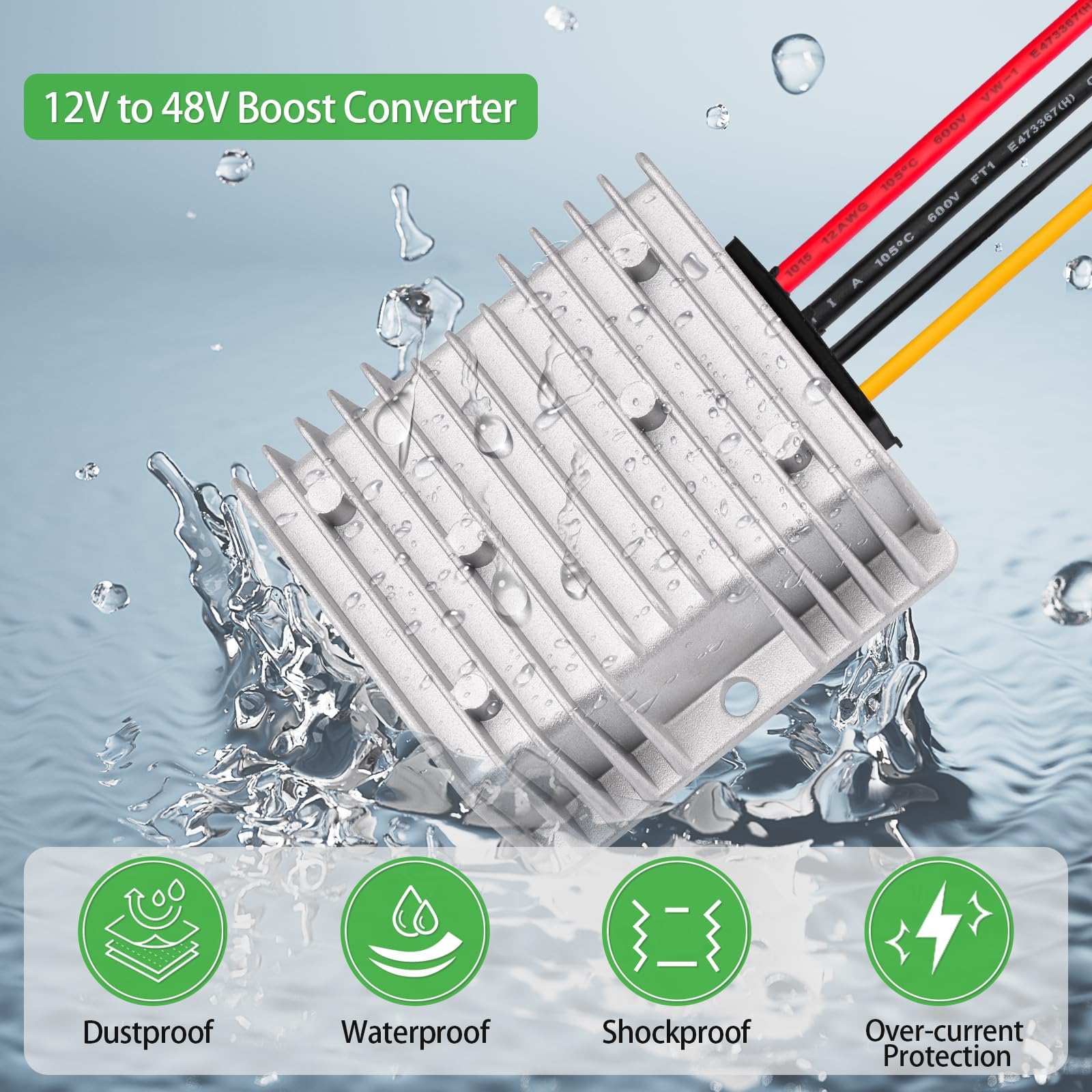 ELFCULB 12V zu 48V DC Step UP Konverter für Starlink,ELFCULB 6A 288W Stromversorgung Spannungserhöhung Konverter Regulartor
