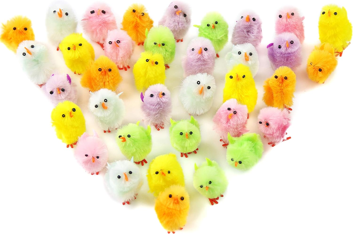 Amazon Co Jp Wewill カラフル イースター復活祭 イースターひよこインテリア スプリング 春飾り 可愛いひよこ 36個 セット ホーム キッチン