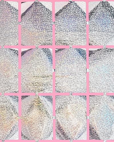 Miniatura 2 de xo, Fetti Cortina cuadrada iridiscente plateada para decoración de fiesta, juego de 2  Nochevieja 2023, telón de fondo de despedida de soltera,