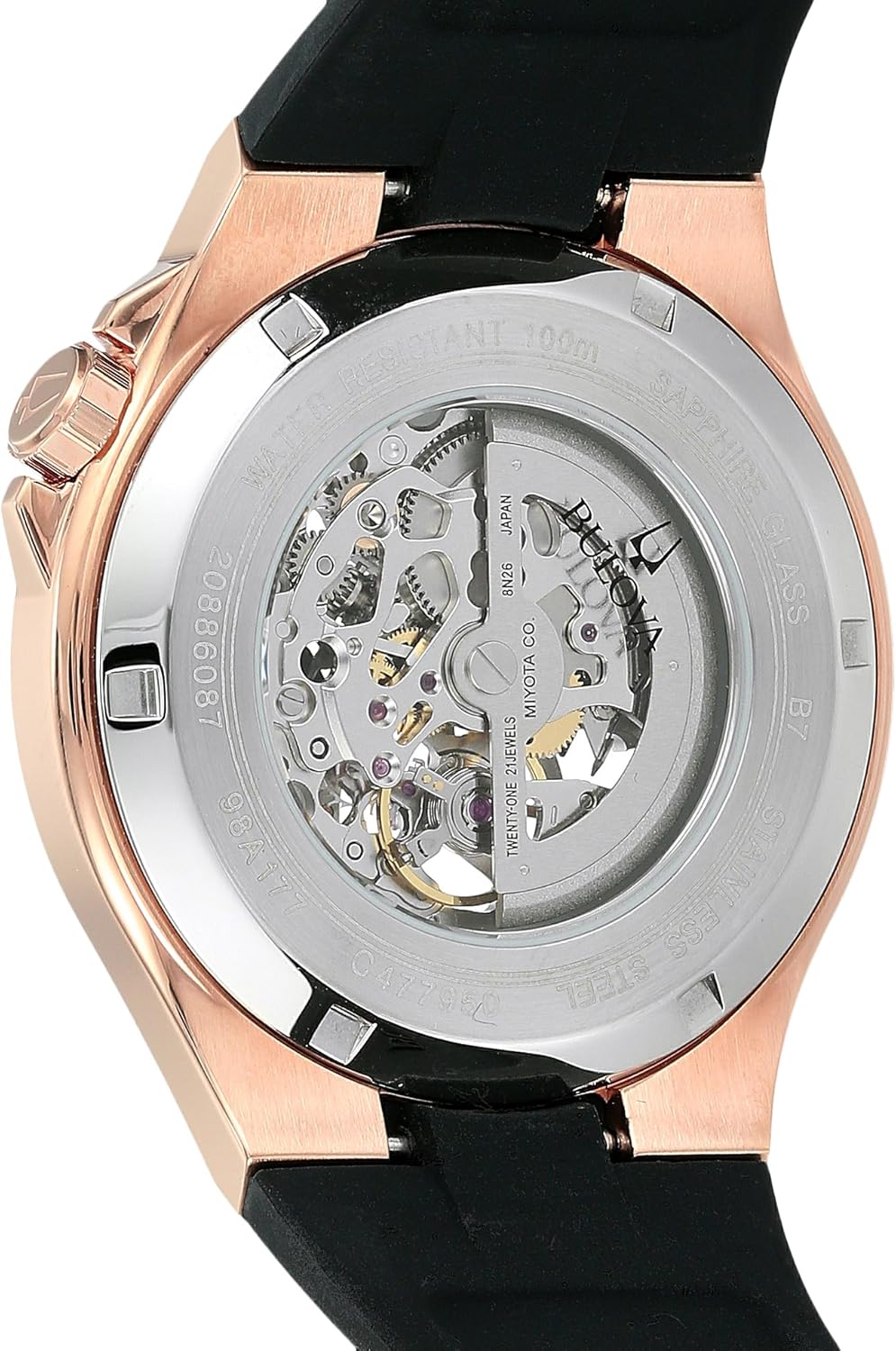 bulova 98a177 automatic skeleton