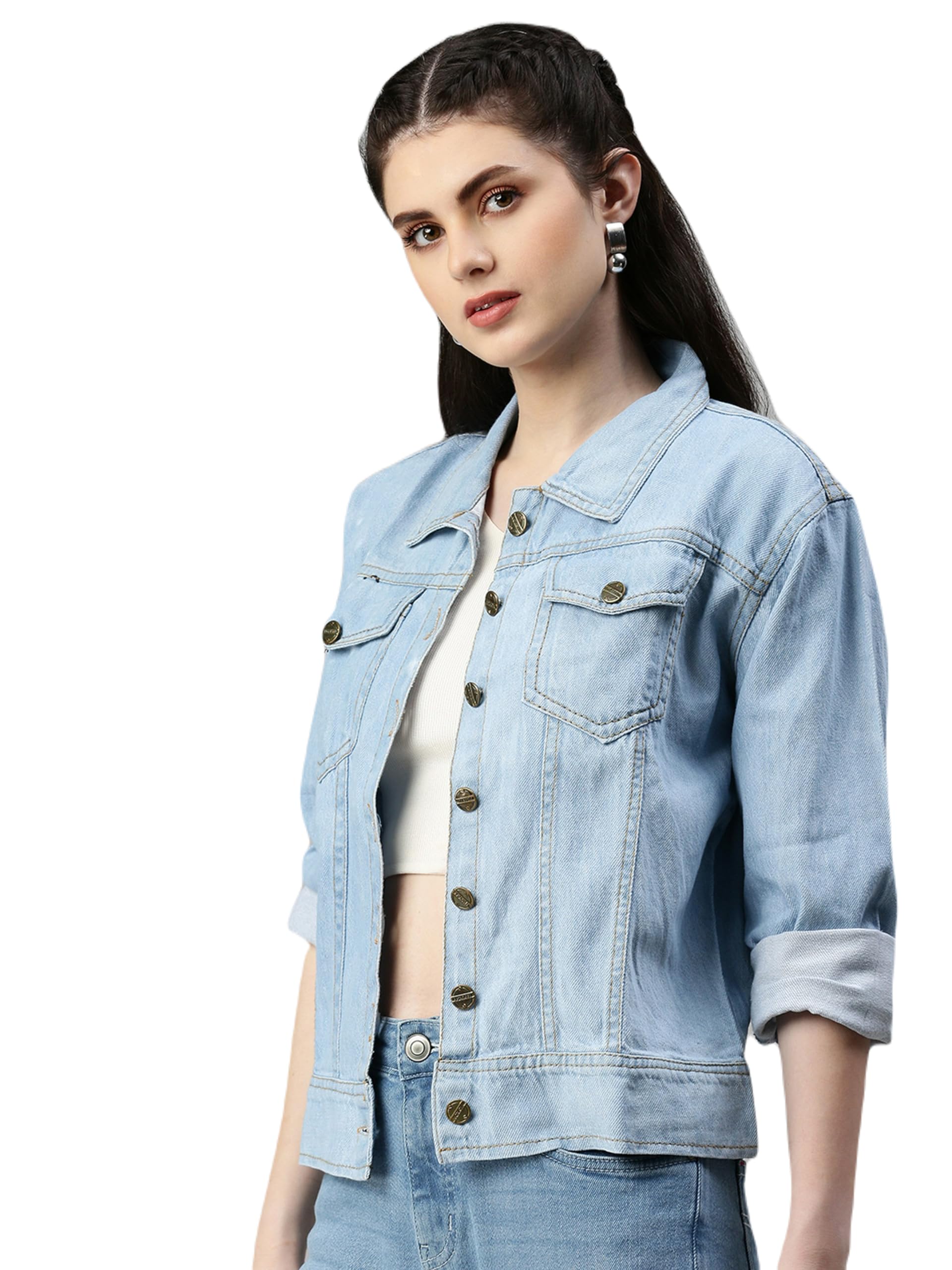 Women's Denim Jacket-image-1