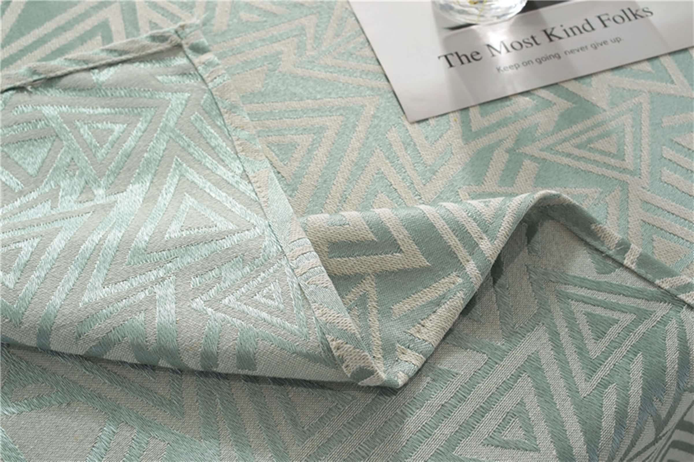 Tovaglia Verde Promessa Di Matrimonio, Tovaglia Tavolo Cucina Poliestere Jacquard A Triangolo Copritavolo 135X180CM per Compleanno Festa