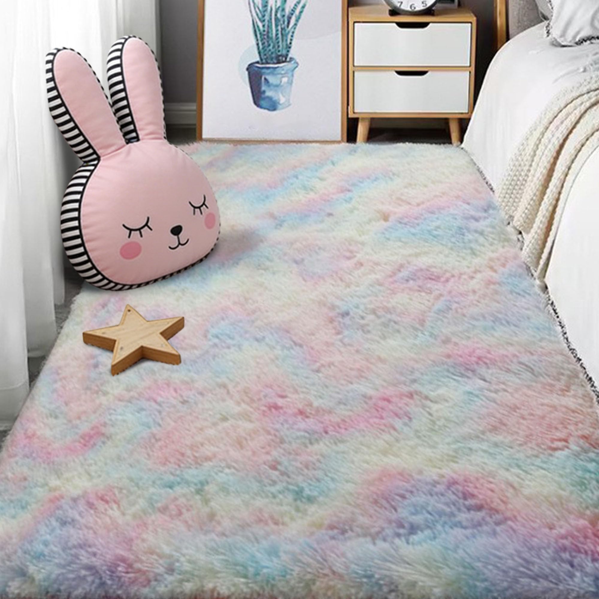 Tapis de salon moelleux pour créer un cocon chaleureux