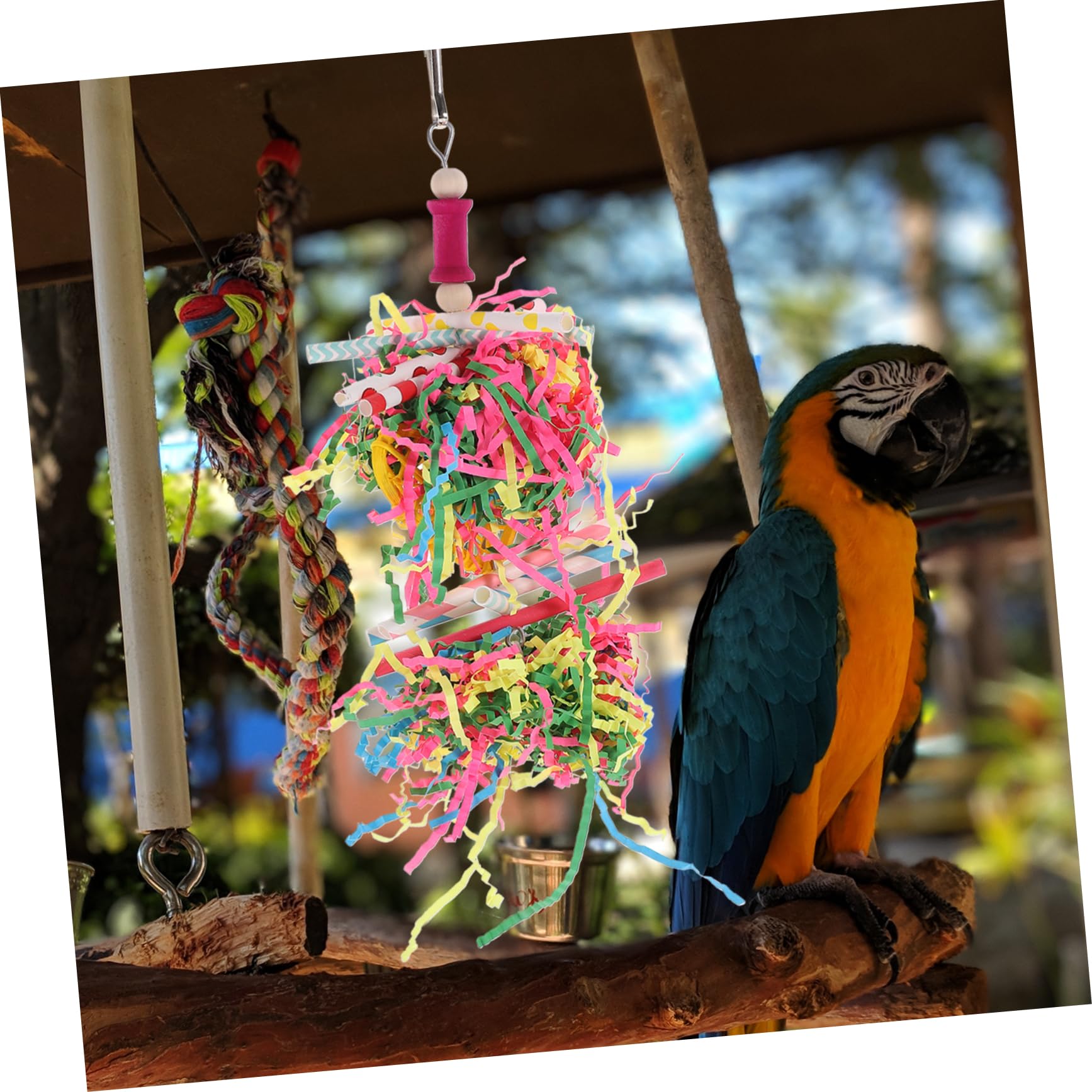 Beavorty 20stücke Spielzeug Bunte Kauspielzeuge Für Vögel Sicheres Und Langlebiges Kaumaterial Für Papageien Und Käfigvögel Spiel Und Beschäftigung Zufällige Farben