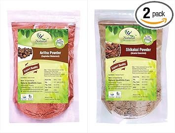 Natural Healthlife Care Aritha Nuts Shikakai Pods Powder, 227G (Pack Of 2)