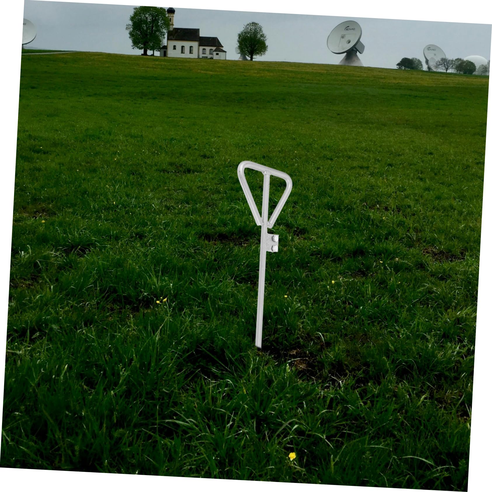 Uonlytech Asta di Terra Zincata Portatile per Impianto Elettrico Strumento di Messa Terra Paletto Zincato Adatto Sistemi Elettrici Domestici e Progetti di Ingegneria all Aperto