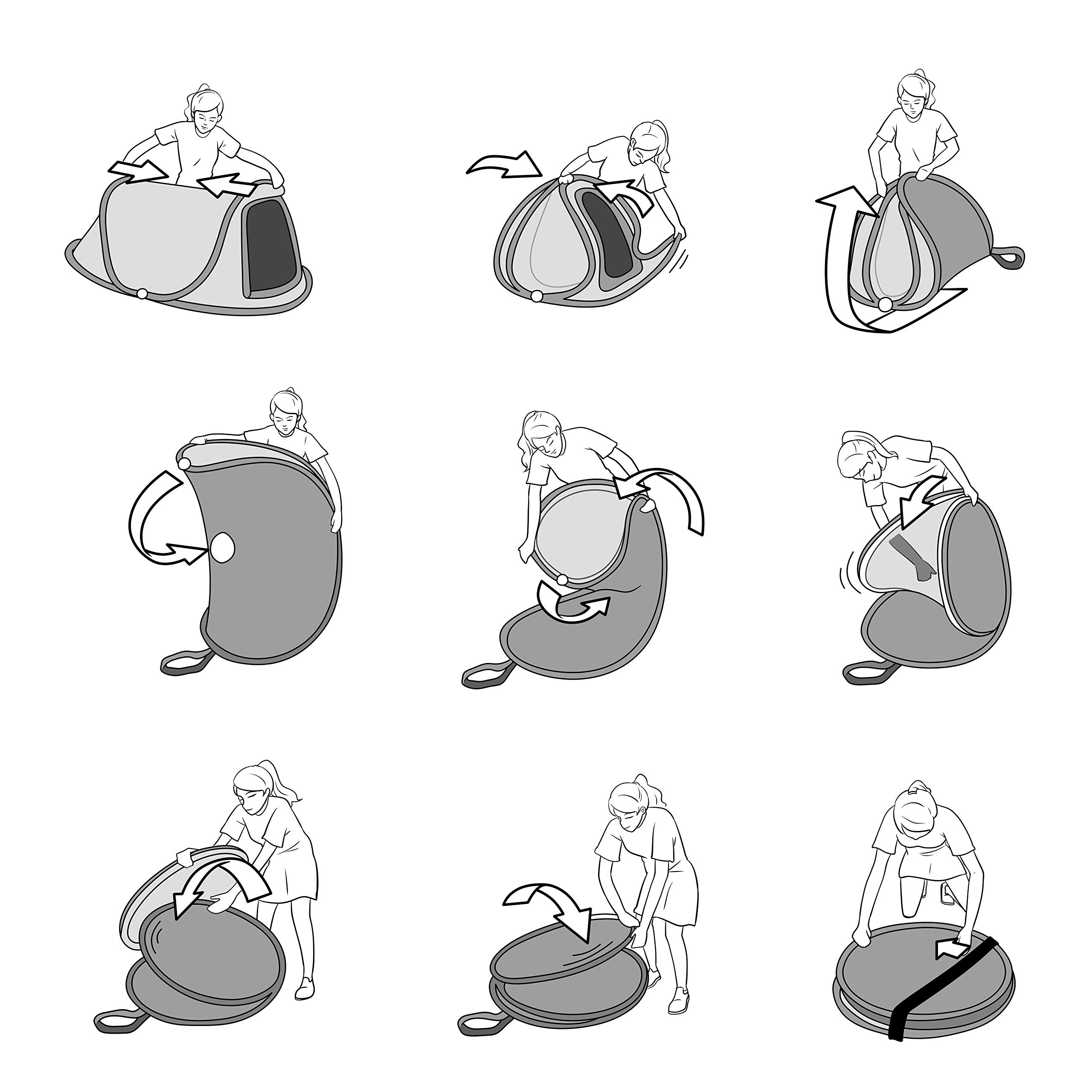 Amazon.co.jp: Moon Lence テント ワンタッチ ポップアップ 自動組立 4