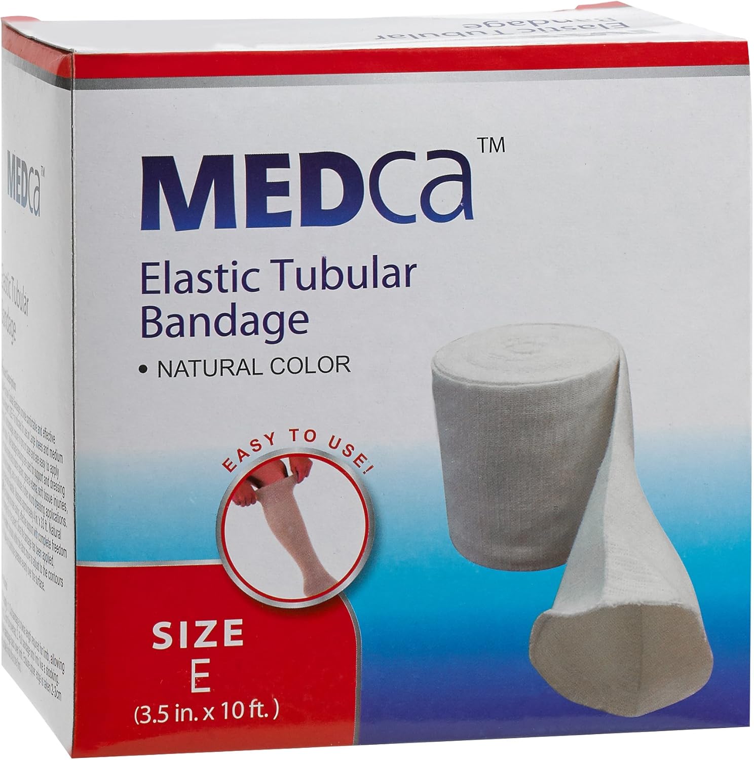 Elastic Tubular Support Bandage Size E, 10M Box - Natural Color (3.5" X 33 feet) for Large Knee Support Bandage -Medium Thigh, Cotton Spandex : Industrial & Scientific
