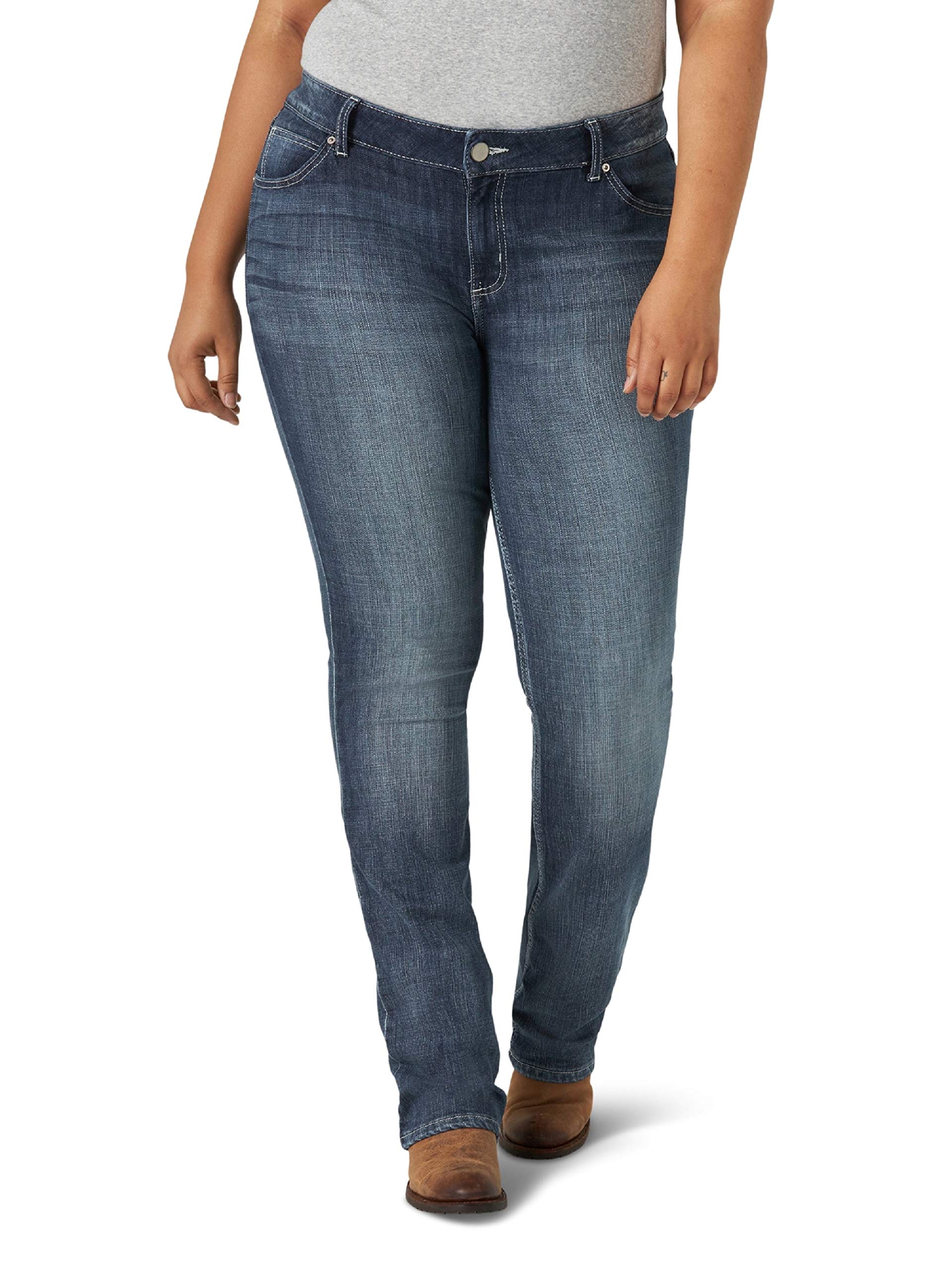 WranglerWomen's Plus Size Straight Leg Jean