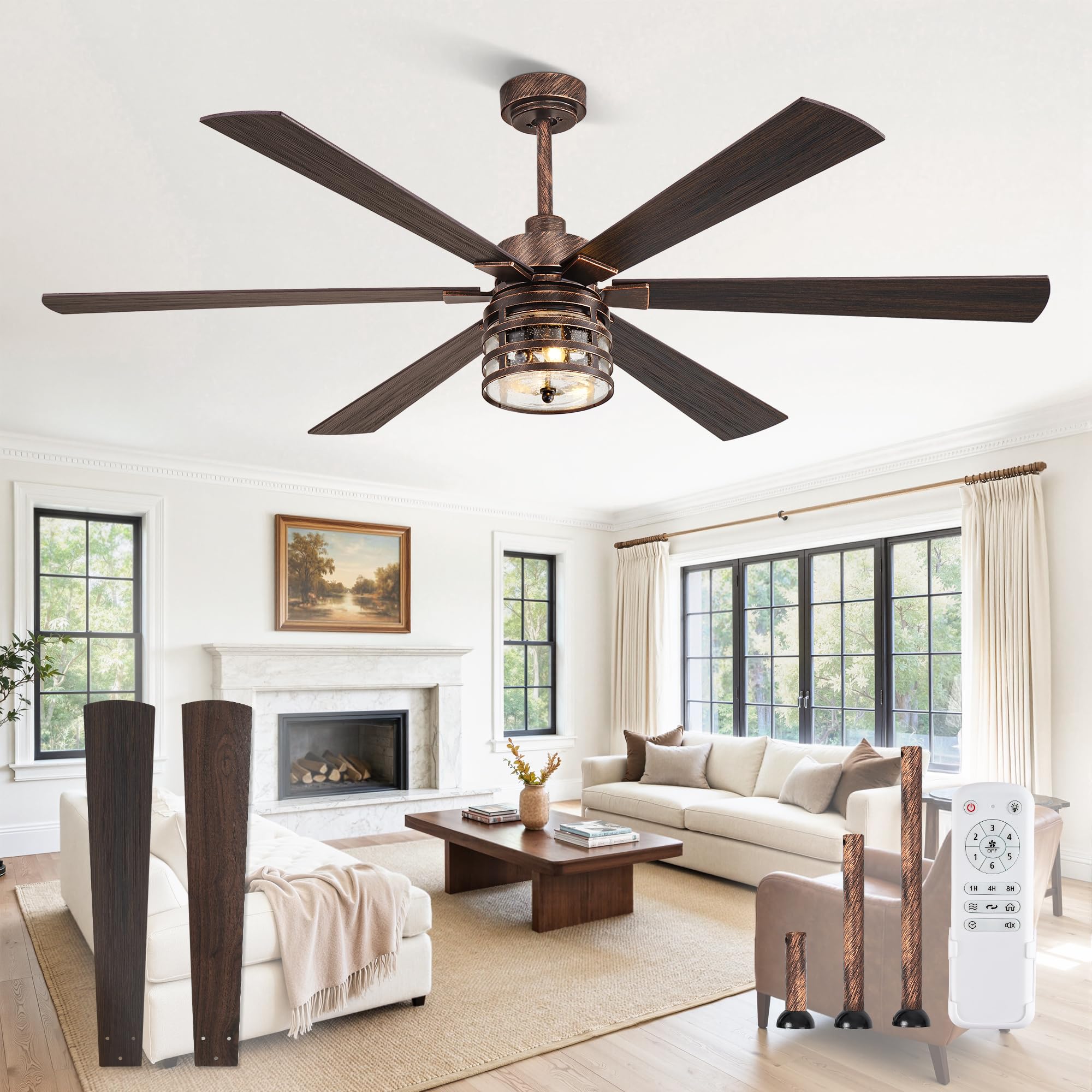 Fanbulous 65 inch farmhouse ceiling fan