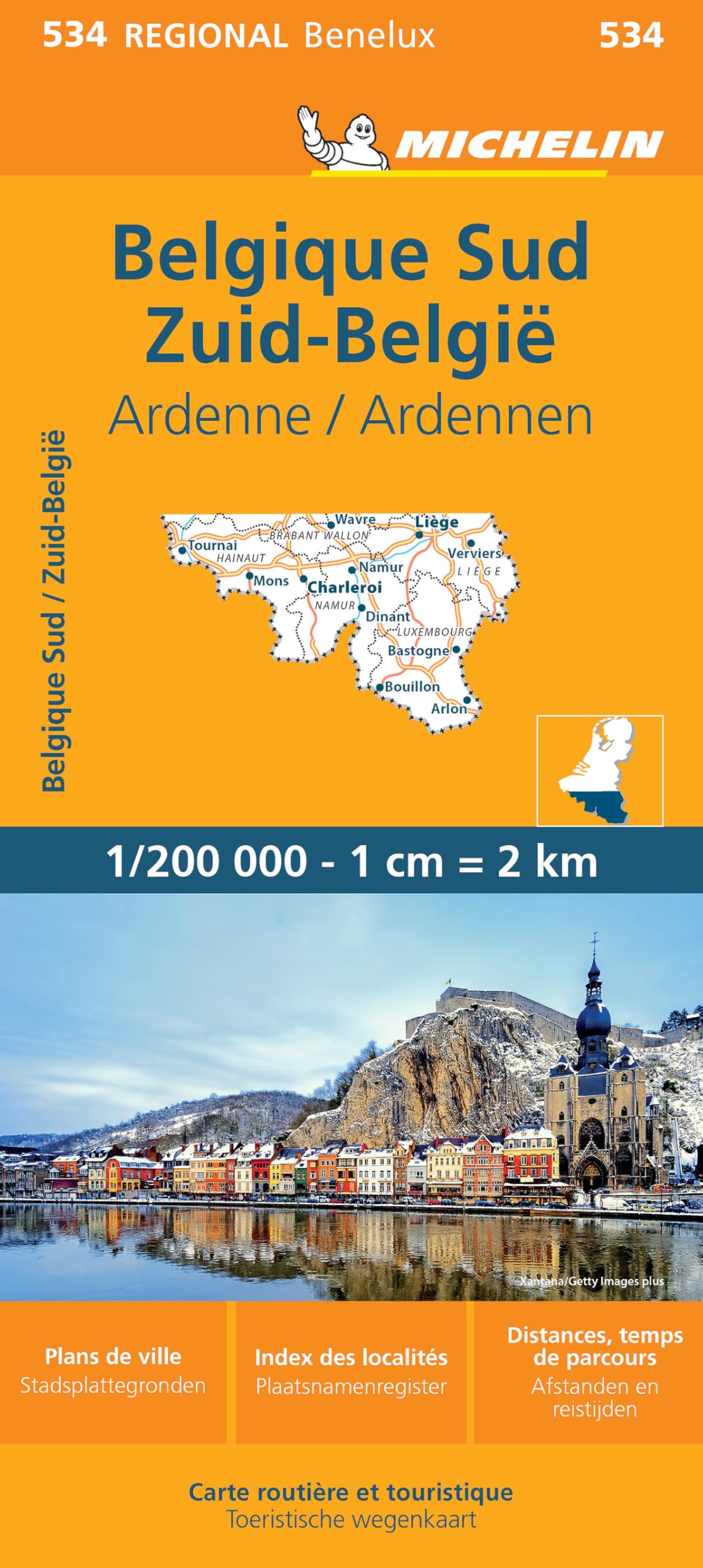 Southern Belgium and Ardennes - Michelin Regional Map 534: South, Ardenne