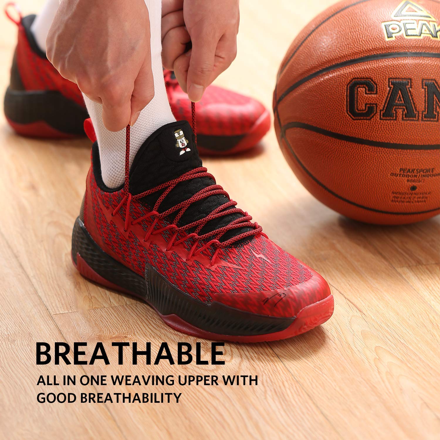 PEAK Mens Basketball Shoes Breathable Sneakers Lou Williams Lightning Professional Anti Slip Sports Shoes for Running Walking product thumbnail 4