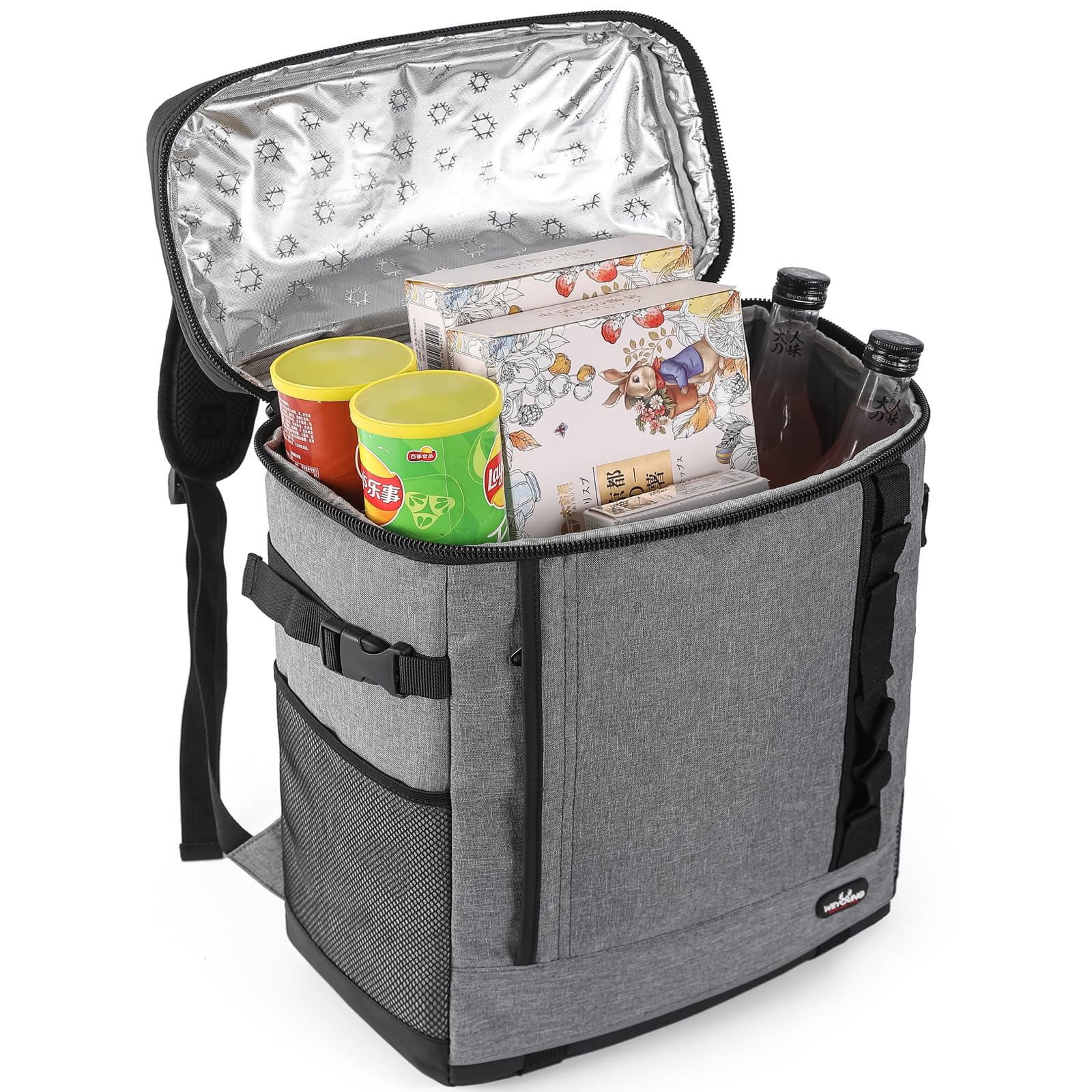Zaino Frigo 30L, Zaino Termico, Borsa Termica Borsa Frigo, Zaino Termico Porta Pranzo, Zaino Termico con Lati Morbidi per Campeggio/BBQ/Attività Outdoor