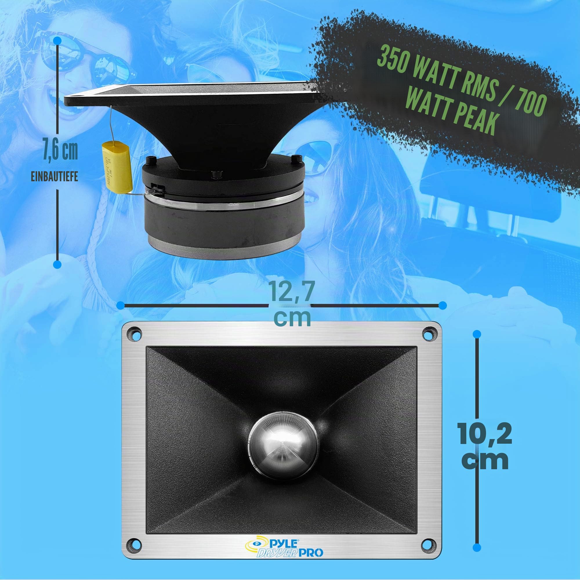 Pyle-Pro PDBT78 4x5 inch Horn Bullet Hochtöner