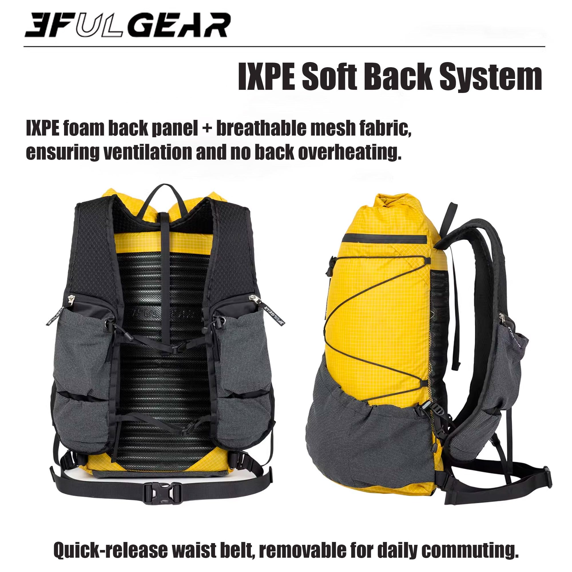 3F Koala 20L + 5L Zaini, zaino da trekking, alpinismo, zaini ultraleggeri