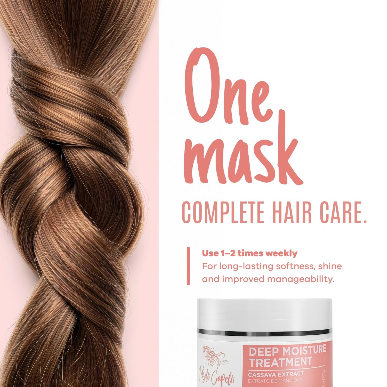 I Belli Capelli Venice Smoothing Keratin Kit, Keratin Hair Treatment Straightening Set-Brasilianisches Glättungssystem & Haarmaske für seidenweiches Haar (250g)- Komplette Keratinbehandlung (2er Pack)