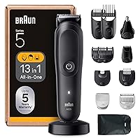 Braun Rifinitore All-in-One Series 5, Rasoio Elettrico Barba E Capelli 13In1