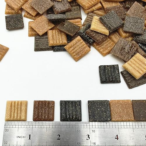 Miniatura 2 de Azulejos de mosaico de cuarzo de 1.1 libras, piezas de mosaico multicolor de 34 pulgadas, piedras para hacer mosaicos de bricolaje, manualidades,