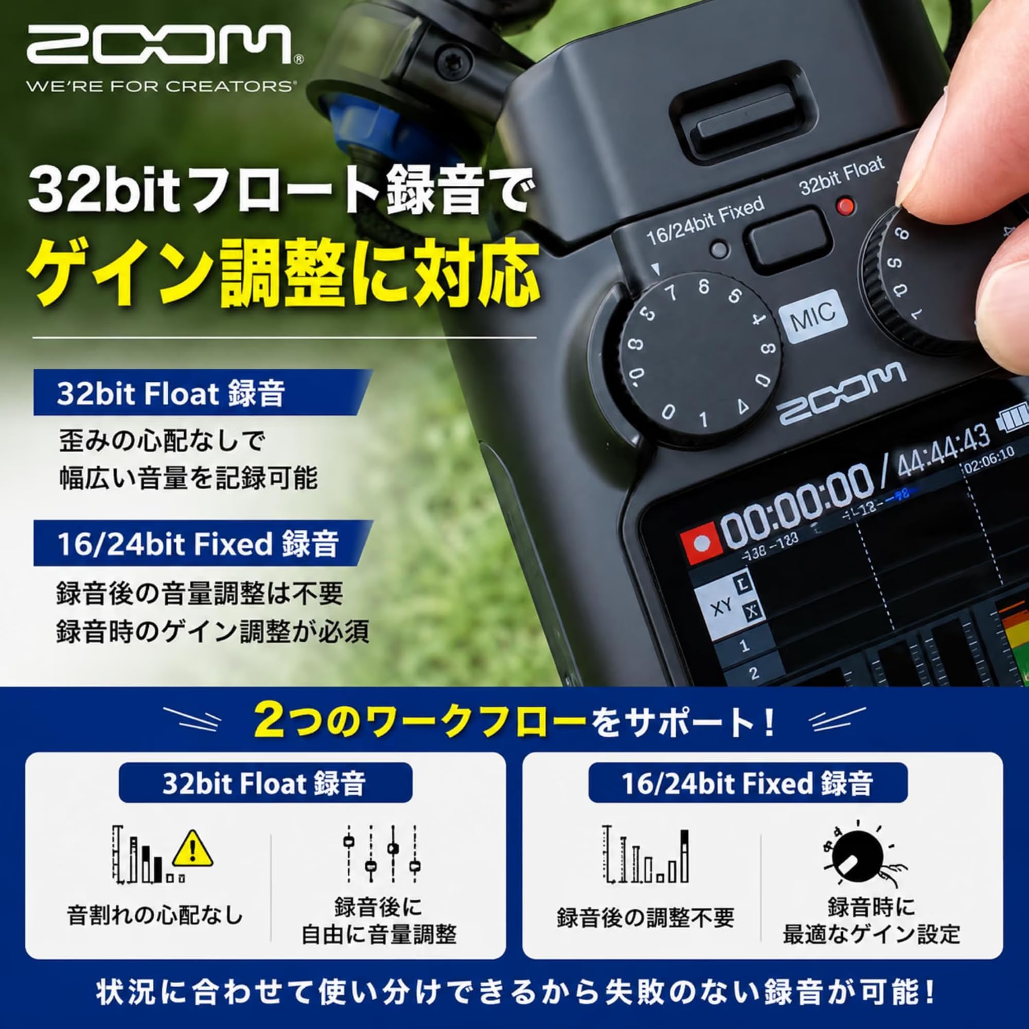 Amazon | ZOOM H5studio ハンディレコーダー&マイクスタンドセット
