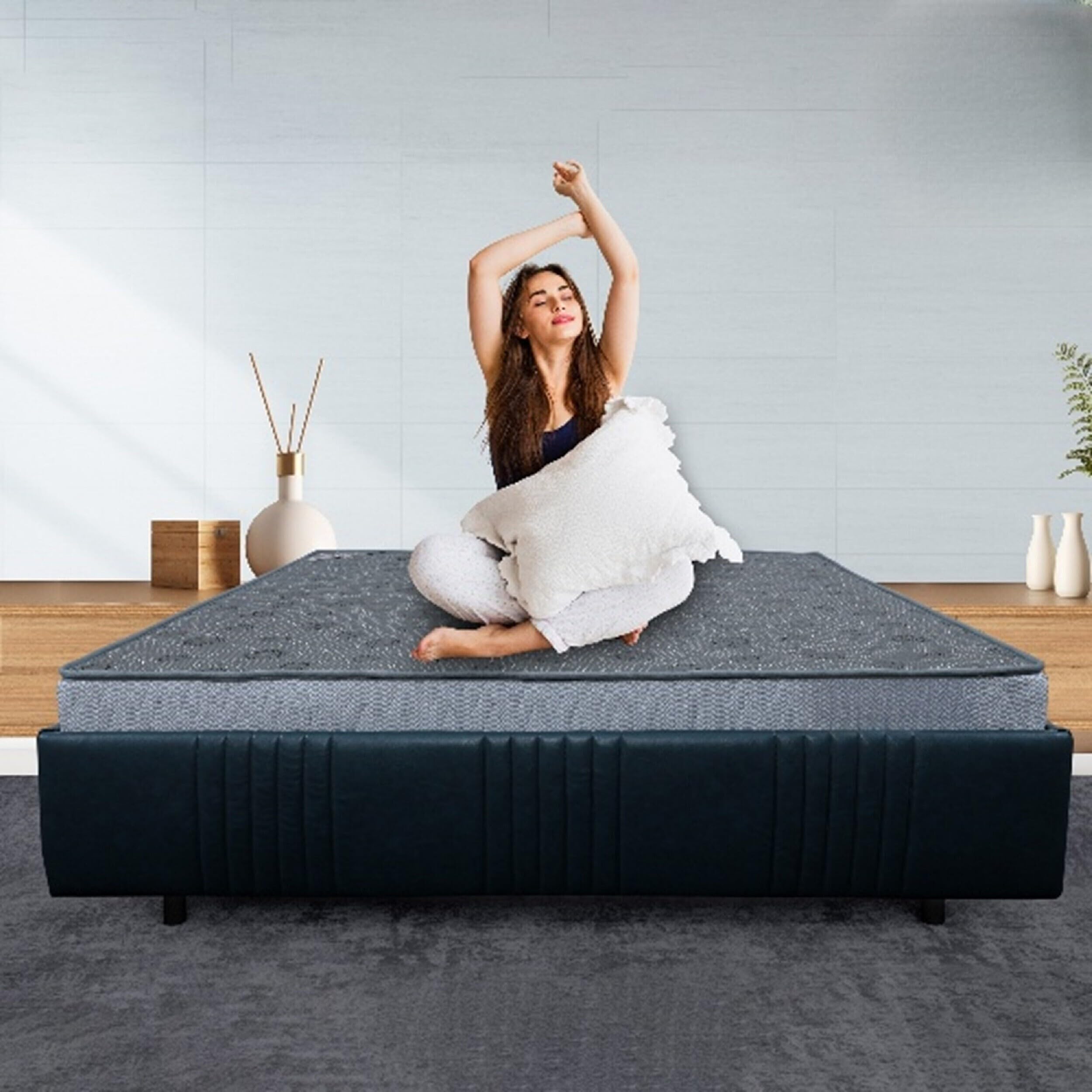 ベッドフレーム New Bed matress double size Rest Long Orthopedic Mattress for Double Bed | Dual Sided Bonded
