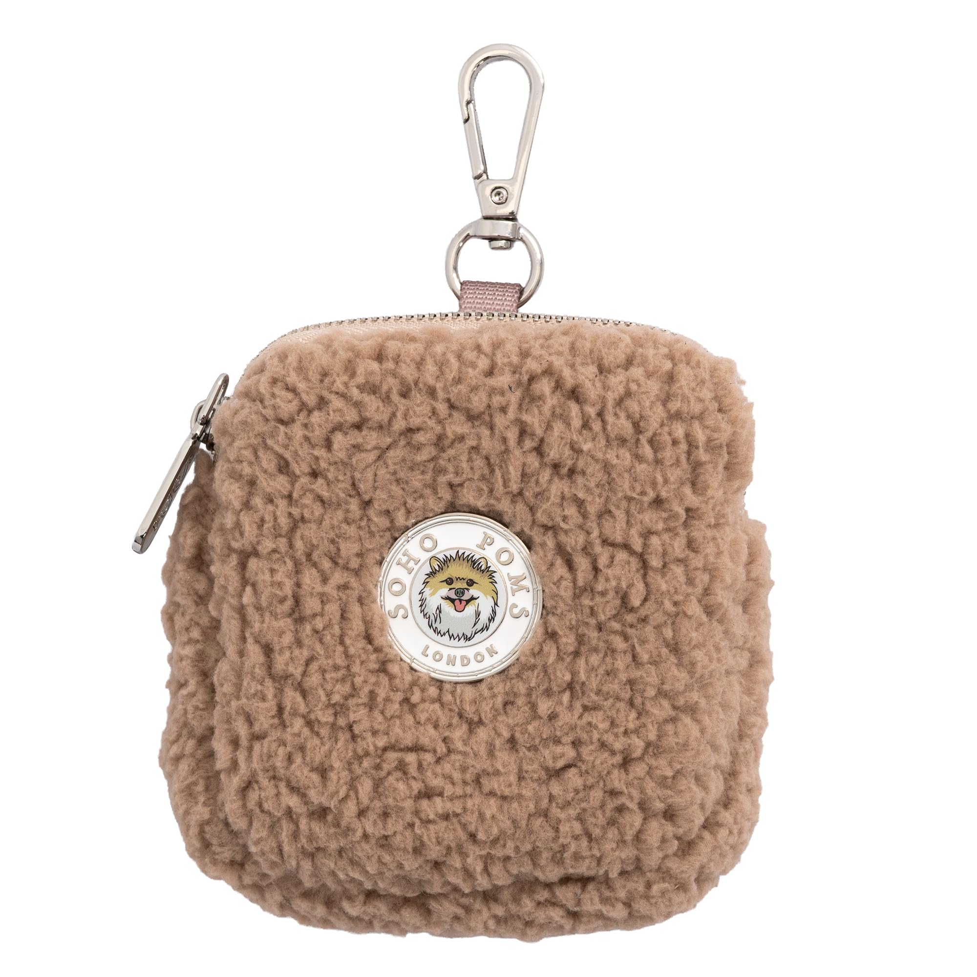 Soho Poms Dog Treat Pouch - Waterproof Dog Treat Bag, Small Dog Treat Bags with Waist Belt Clip, Treat Pouch for Dog Training & Dog Walking Bag, Dog Treat Pouches for Training